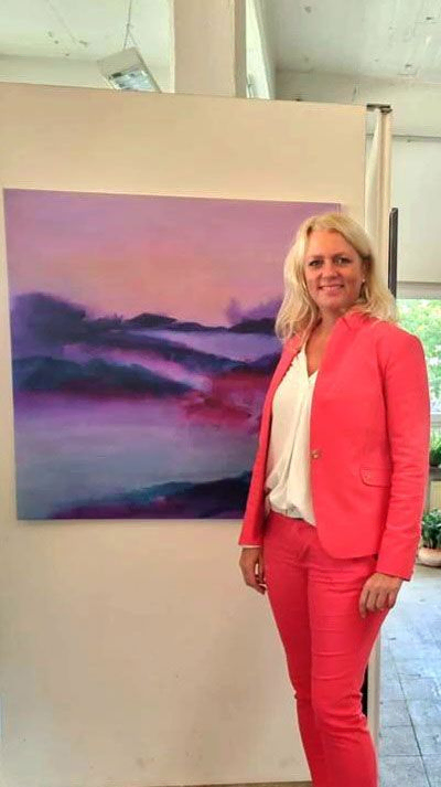 Im Atelier Kunstflirt Birgitta Schmitt